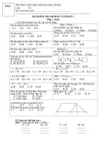 Kiem tra trac nghiem ki 1Toan 2