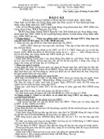 Báo cáo tổng kết CĐ và phương hướng