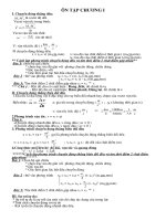 TÓM TẮT LT CHƯƠNG  1 LỚP 10 NC