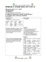 Period 3: exercises of unit 10