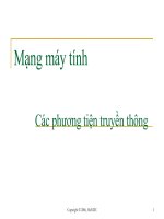 Mạng máy tính - Các phương tiện truyền thông