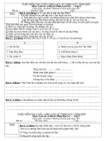 Đề thi Định kì I