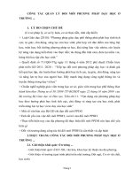 CÔNG   TÁC   QUẢN   LÝ   ĐỔI   MỚI   PHƯƠNG   PHÁP   DẠY   HỌC   Ở TRƯỜNG