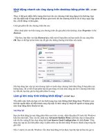 Khởi động nhanh các ứng dụng trên desktop bằng phím tắt