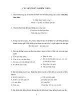 Trắc nghiệm VHDG