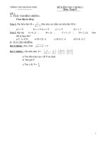 De kiem tra 1 tiet- Moi nhat