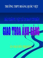 Bài 25. Giao Thoa Ánh Sáng