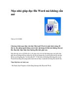 Đọc file Word mà không cần mở