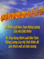 định luật bảo toàn động lượng và ứng dụng