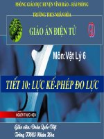 Giáo án Vật Lý 6-Tiết 10