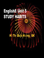Unit 5: Study habits