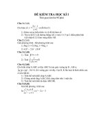 đề kiểm tra học ki 1 12A7(08-09)