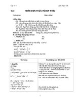 Nhân đơn thức với đa thức