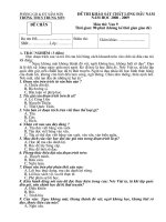 Đề kiểm tra chất lượng đầu năm Ngữ văn 9