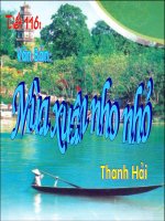 Mùa xuân nho nhỏ