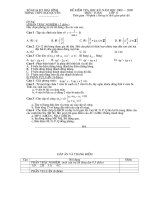 Đề KT HK I Lớp 11