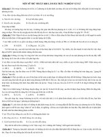 Thủ thuật làm bài thi trắc nghiệm