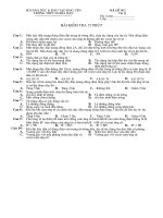 XK: KT 15 phut lop 11 - Tu truong (de 2)