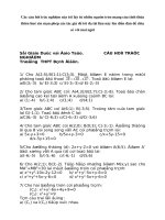 Cau hoi trac nghiem - hình học phẳng - bình điền