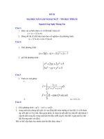 Đề thi ĐH số 18