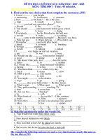 Đề&Đáp án KT HKII-E 7-2008