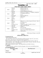 Giáo án lớp 2 tuần 13