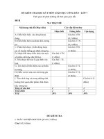 Đề kiểm tra GDCD 7 - Đề số 2