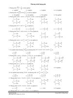 Bài tập trắc nghiệm: Giải phương trình lượng giác