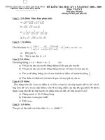 De kiem tra HK I lop 9 2008-2009