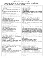 Đề  kiểm tra 1 tiết . HKII (Trắc nghiệm)