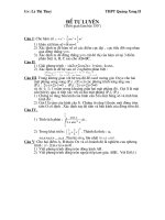 đề thi th­u đại học 2009