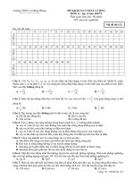 đề khảo sat hoc ki 1