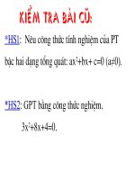Chương 9 - Bài 5: Công thức nghiệm thu gọn