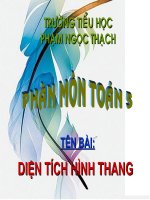 DIỆN TÍCH HÌNH THANG