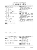 tuyển tập  đề thi học kỳ I líp 11 - THPT Thái Phiên - HP