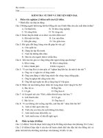 Kiểm tra thơ và truyện hiện đại