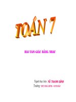 TAM GIÁC BẰNG NHAU