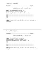 KT 5 phút đầu giờ