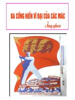 Ba Cống hiến vĩ đại của Các Mác