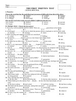 kiểm tra 45''-Bài số 1-Ta12 cb