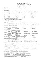 ĐỀ THI HỌC SINH GIỎI 12