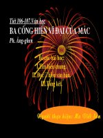 Ba công dân vĩ đại của Mac