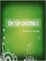 Tiết 14: Ôn tập chương I