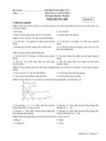 Kiểm tra Vật lý 10 học kì I