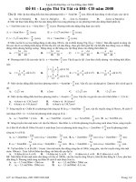 Luyện thi Đại học đề 01
