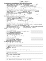 Samples test (BD HSG lớp 8)