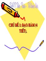 Chương V - Bài 1: Định nghĩa và ý nghĩa của đạo hàm