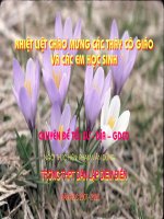 Rèn kĩ năng vận dụng thực tiễn qua bài tập tình huống