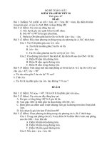 Đề kiểm tra và đề thi lớp 6