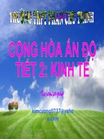 Bài 13:Cộng hòa Ấn Độ (tiết 2)